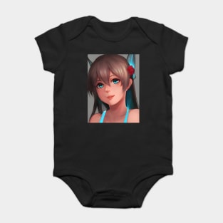 manga girl blue eyes  anime lover Baby Bodysuit